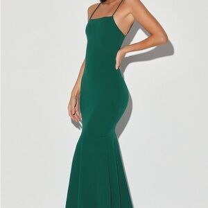 Lulu's Emerald Green Maxi Dress